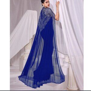 Faeriesty Brand NWT Women's XS  Rhinestone Detail Mock Neck Mermaid Hem Dress